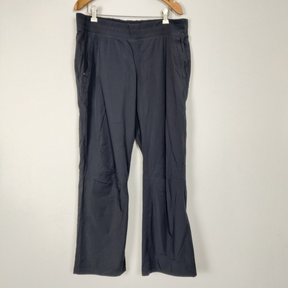 Lululemon Black Wide Leg Pants Size 10 Activewear Gym Fitness Athletic Sportive